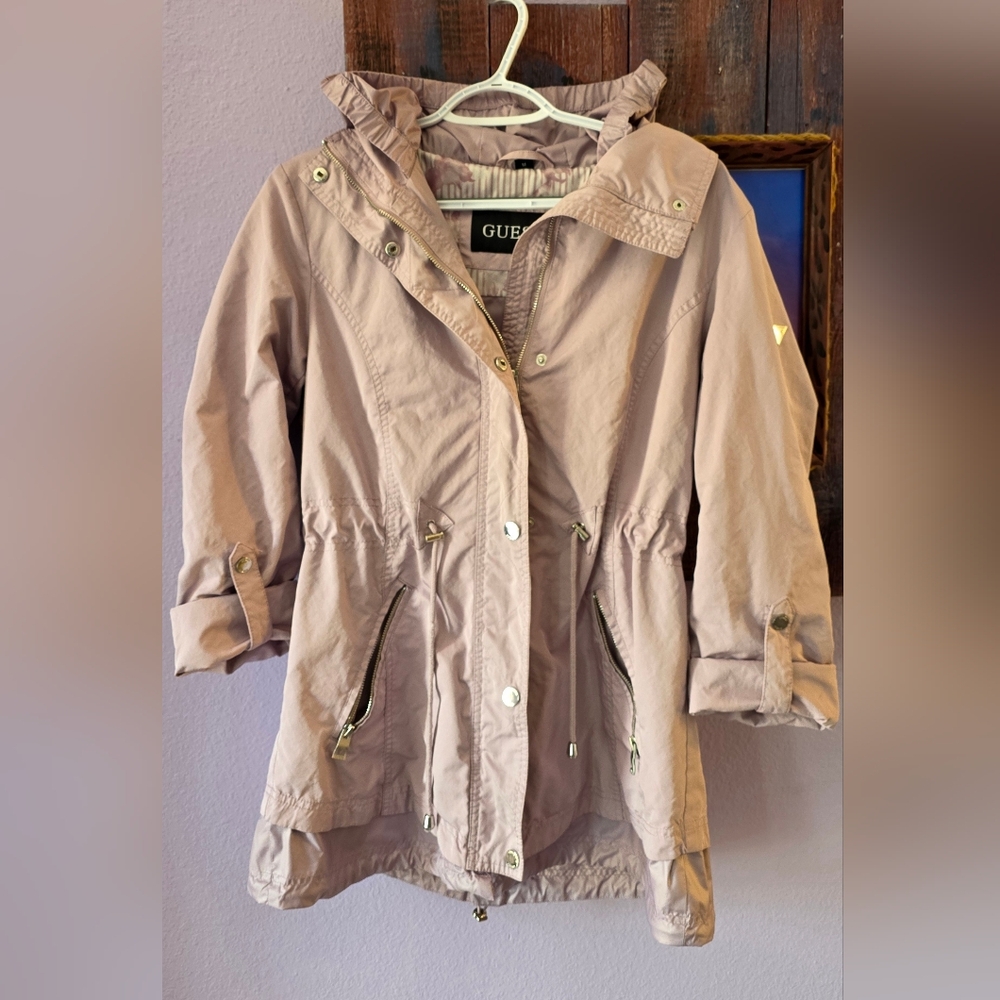 GUESS Women's Light Mauve Anorak Jacket